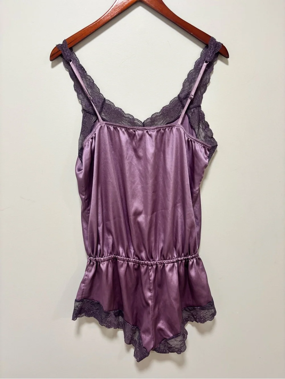 Y2K Victoria’s Secret Purple Lace Satin Romper ASO Blair Waldorf Gossip Girl